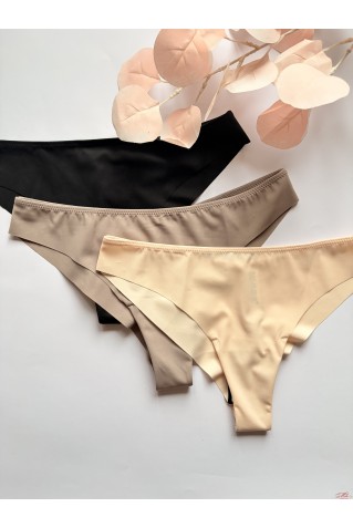 Женские бесшовные трусики стринги из микрофибры Balaloum 9459